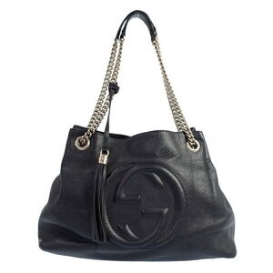 Gucci Soho Chain Tote pebbled leather Shoulder Bag